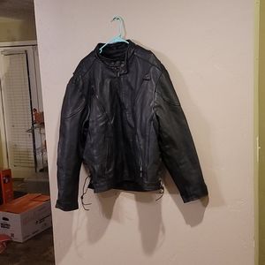 Biker leather coat
